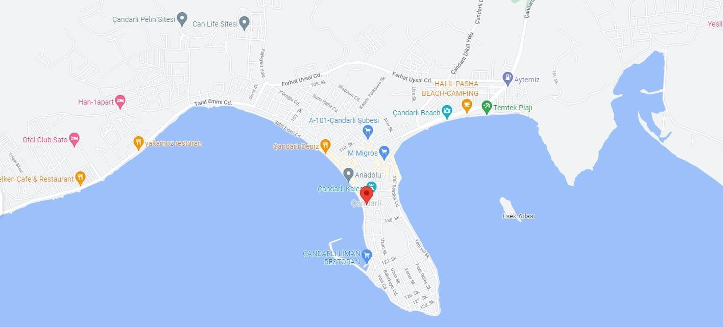 İzmir Çandarlı Harita Konumu